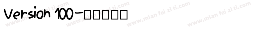 Version 100字体转换